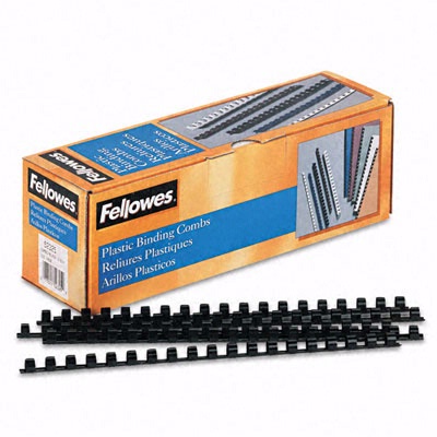 FELLOWES Plastic Comb Bindings, 3/8